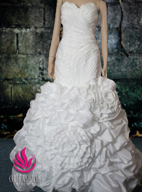 Orifashion HandmadeReal Custom Made Romantic Wedding Dress RC033 - Click Image to Close
